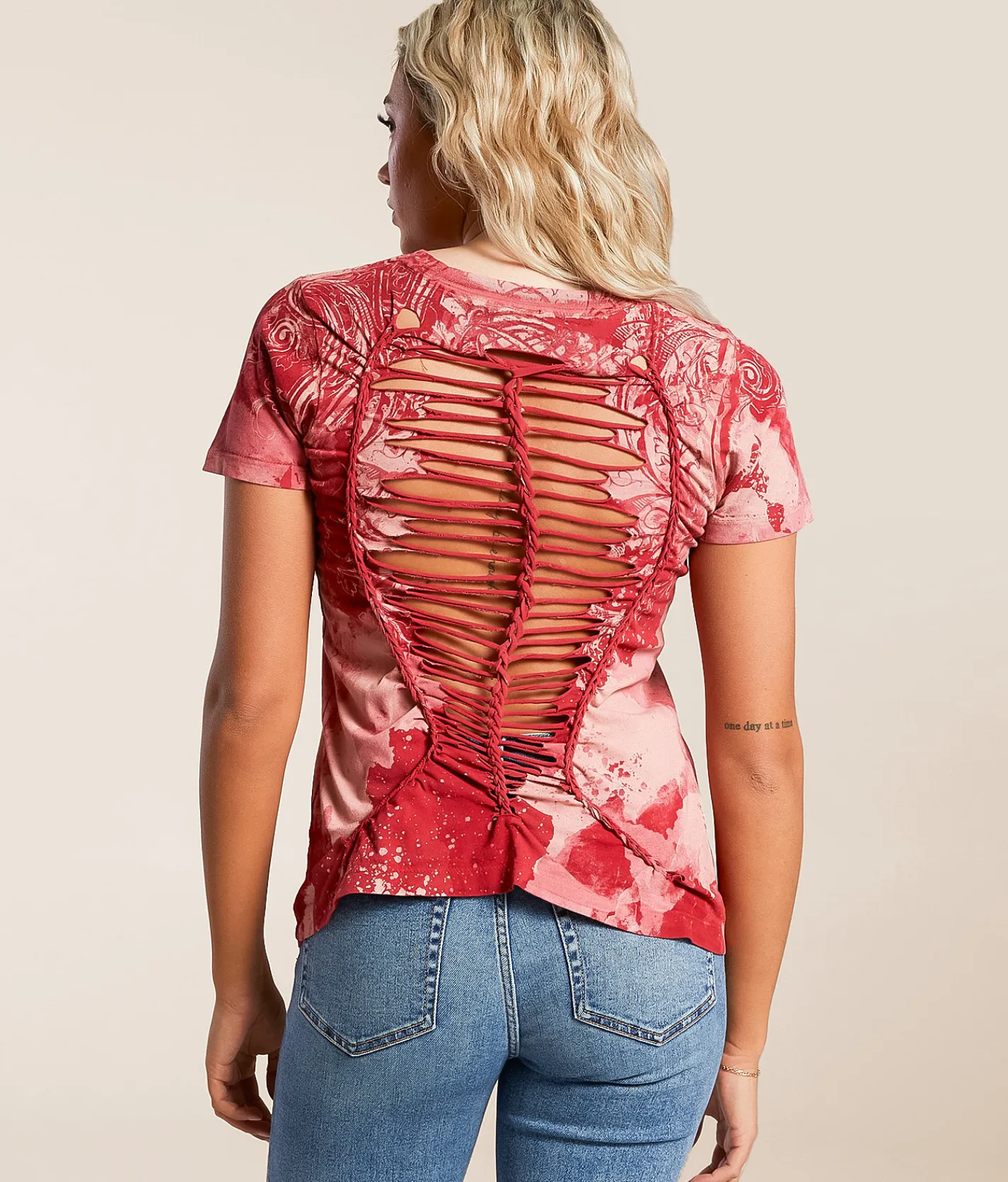 Tops | Affliction Free T-Shirt Cranberry