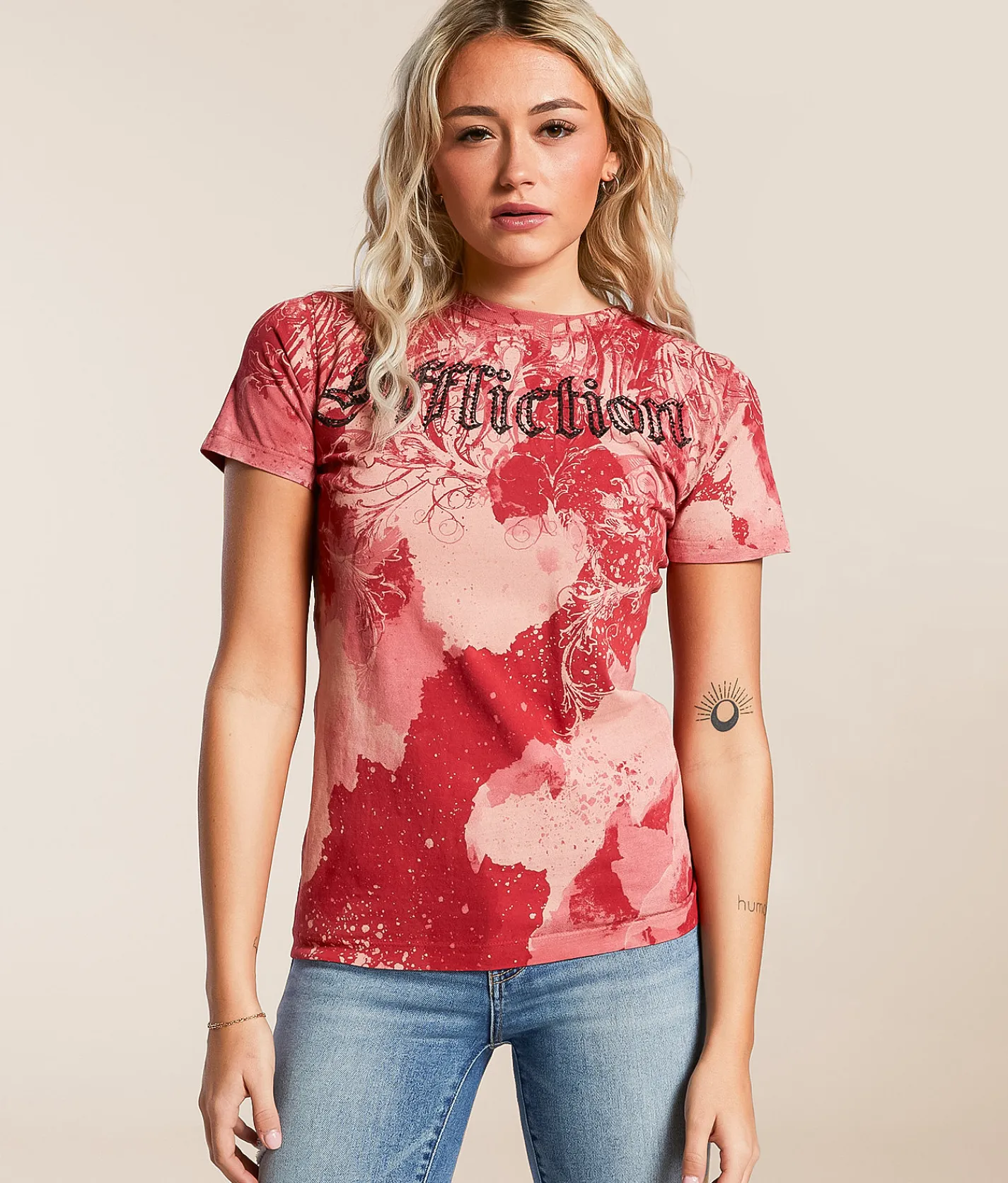 Tops | Affliction Free T-Shirt Cranberry