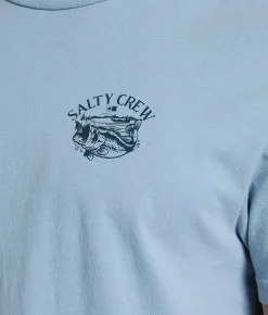Salty Crew Fresh Bass Classic T-Shirt Blue Fog Outlet