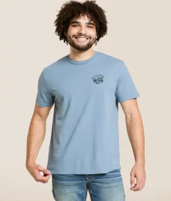 Salty Crew Fresh Bass Classic T-Shirt Blue Fog Outlet
