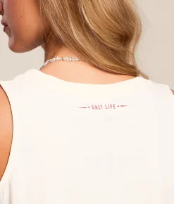 Tops | Salt Life Fresh Crabs Tank Top Cream