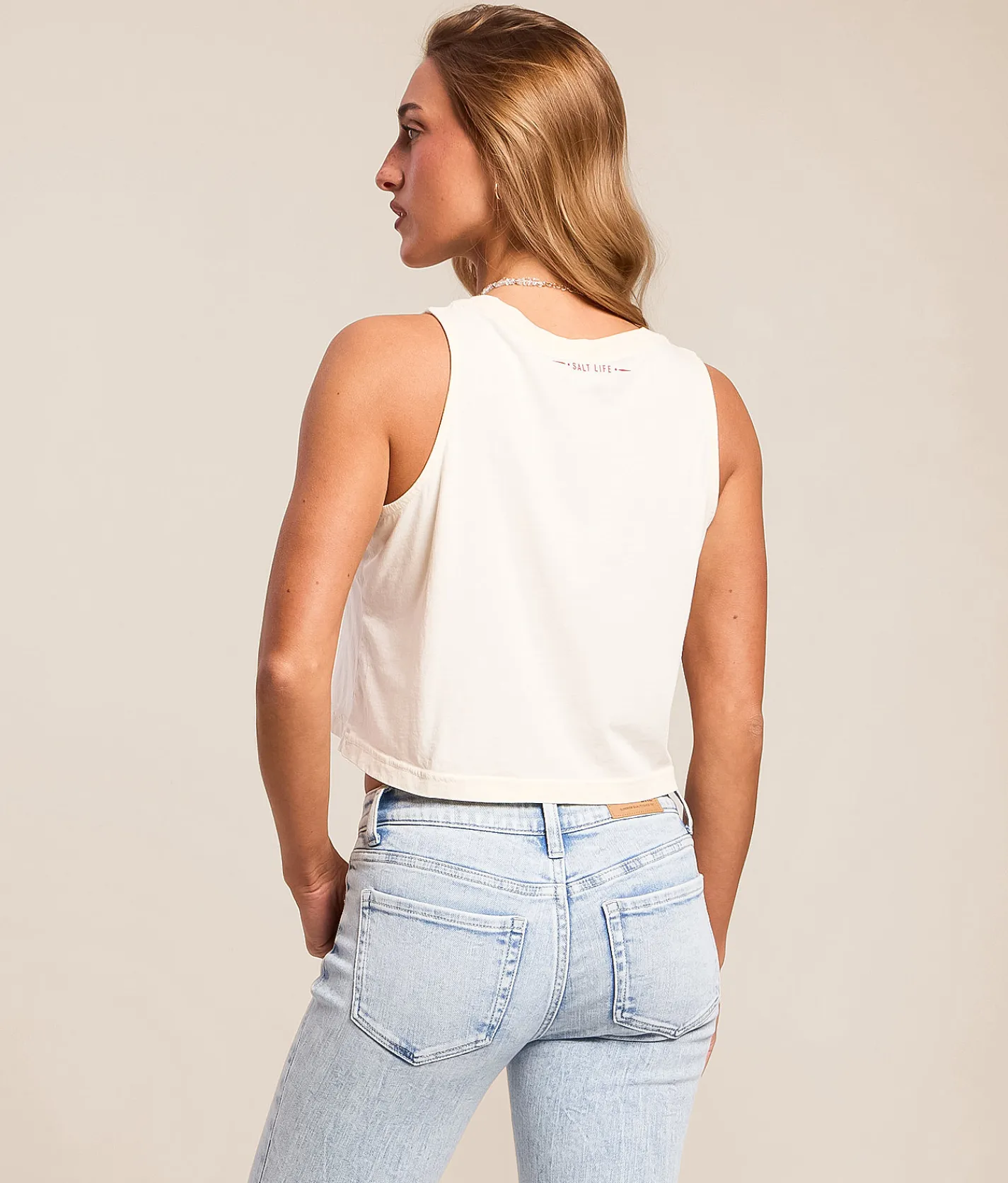Tops | Salt Life Fresh Crabs Tank Top Cream