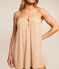 Rompers & Jumpsuits | Billabong Fresh Daze Romper Caramel Cafe