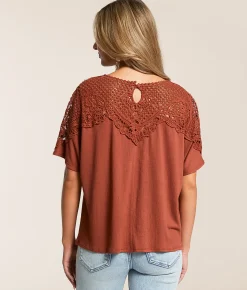 Daytrip Front Tie Top Henna Clearance