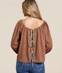 Daytrip Front Tie Two-Way Top Raw Hide Outlet