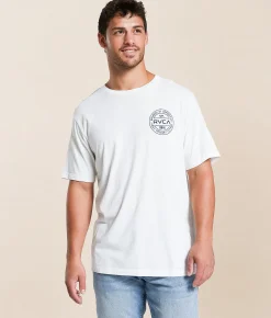RVCA Fuel Cap T-Shirt Antique White Online