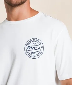 RVCA Fuel Cap T-Shirt Antique White Online