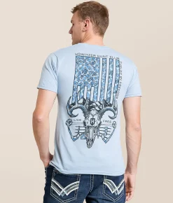 Howitzer Fueled T-Shirt Cali Blue Heather Hot
