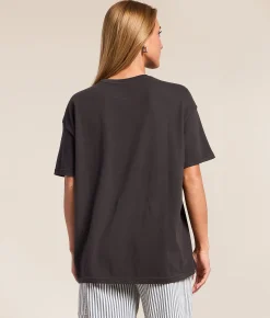 Tops | Hurley Fun In The Sun Oversized T-Shirt Off Black