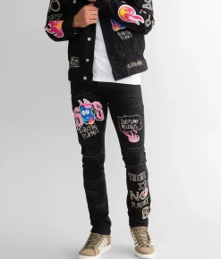 First Row® Future Straight Stretch Jean Black Best