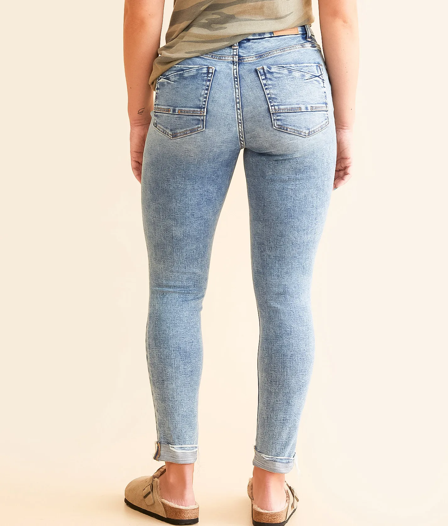 BKE Gabby Ankle Skinny Stretch Cuffed Jean Zinter 2 Best