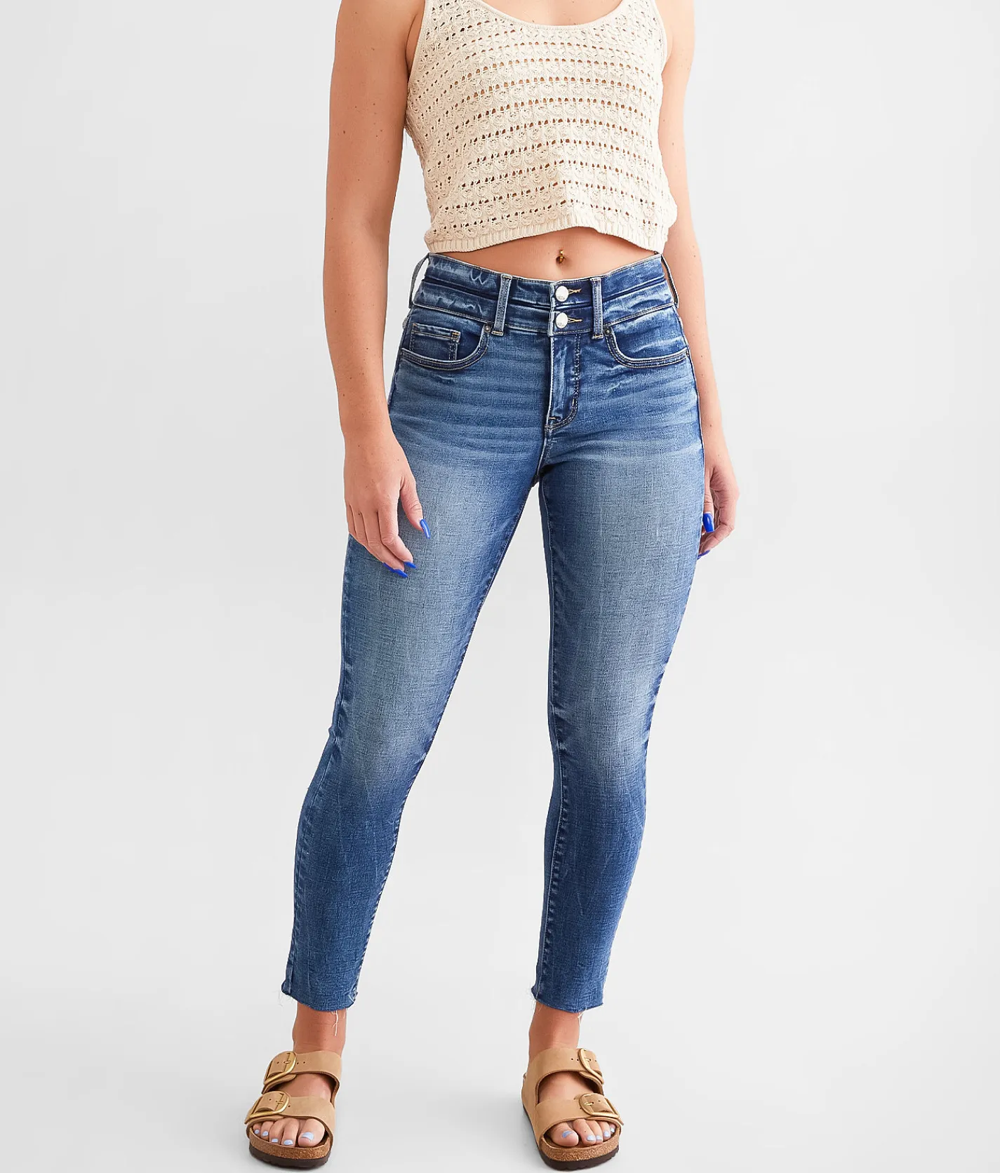 BKE Gabby Ankle Skinny Stretch Jean Balcom 6 Outlet