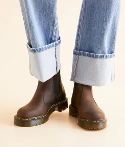 Jeans|Bottoms | VERVET by Flying Monkey Gabby Baggy Cropped Straight Jean Enrapture