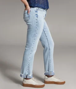 Jeans|Bke Jeans | BKE Gabby Cropped Straight Stretch Cuffed Jean Dotson 3