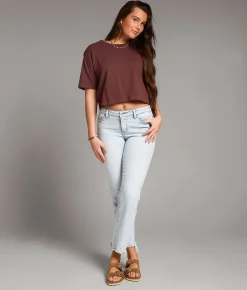 BKE Gabby Cropped Straight Stretch Jean Kerker 11 Outlet