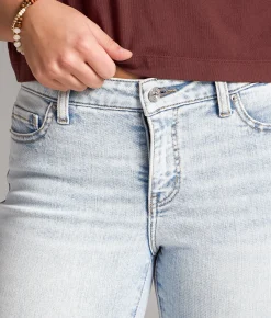 BKE Gabby Cropped Straight Stretch Jean Kerker 11 Outlet