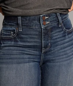 BKE Gabby Cuffed Stretch Capri Jean Galvan 2 Outlet