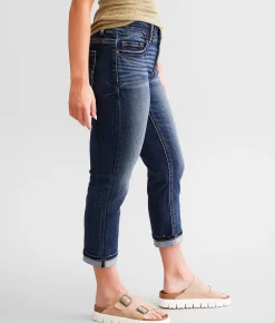 BKE Gabby Cuffed Stretch Capri Jean Vinson 3 Discount