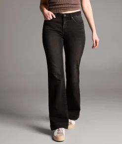 BKE Gabby High Rise Trouser Stretch Jean Washed Black Sale