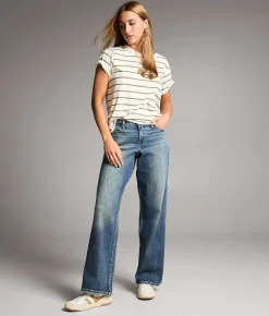 BKE Gabby Wide Leg Stretch Jean Larsen 4 Outlet