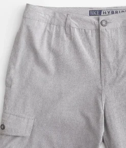 Bottoms|Shorts | BKE Gage Hybrid Athletic Cargo Stretch Walkshort Light Grey