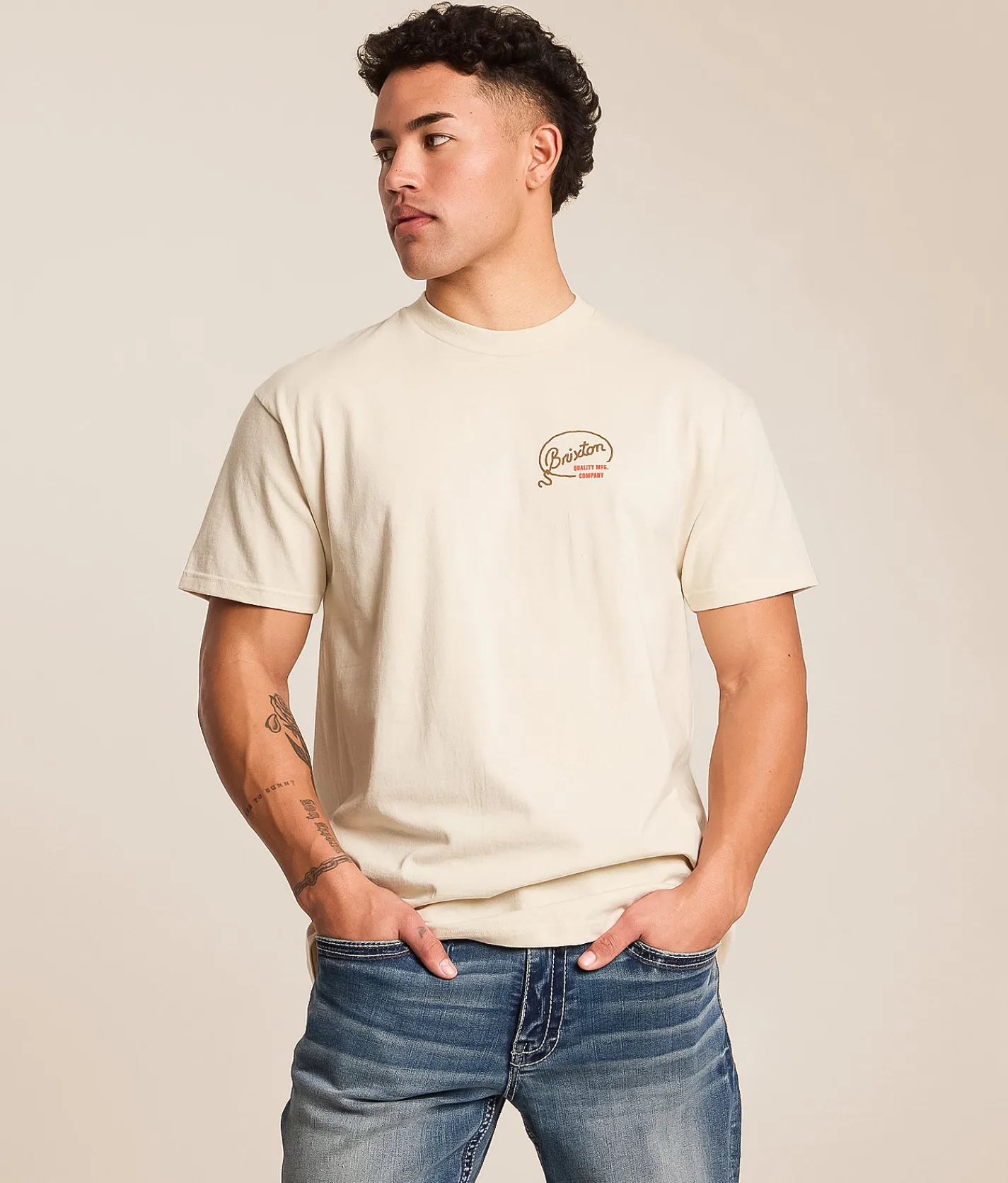 Brixton Gallatin T-Shirt Cream