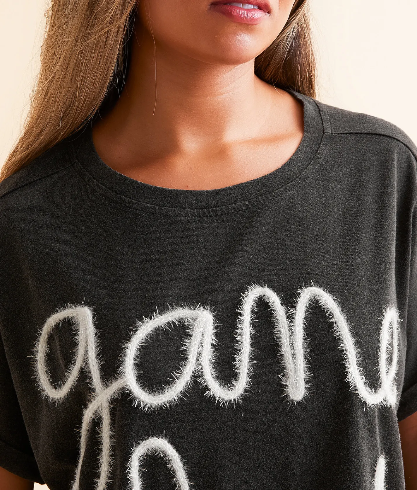 Tops | DH Apparel Game Day Oversized T-Shirt Black