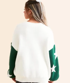DH Apparel Game Day Sweater Green White