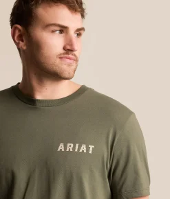Tops|Graphic T-Shirts | Ariat Gang Of Four T-Shirt Surplus Green