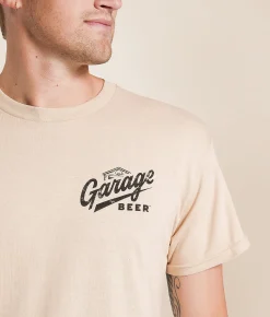 Tops|Graphic T-Shirts | American Needle Garage Beer Cooler T-Shirt Sand