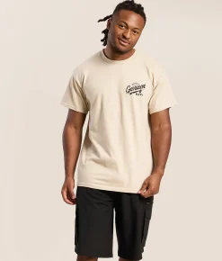 American Needle Garage Beer Pool Bear T-Shirt Sand