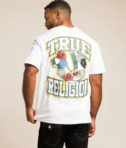 Tops|Graphic T-Shirts | True Religion Garden T-Shirt Optic White