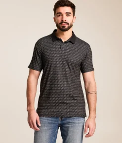 Tops | J.B. Holt Garreth Performance Polo Black Brown