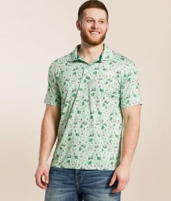 Activewear | Old Row Gator Golf Polo Green