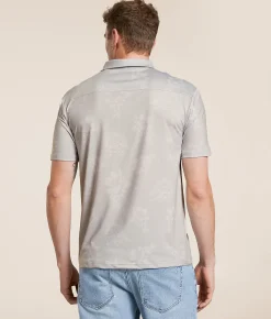 Flomotion Gator Grungle Performance Polo Silver Clearance