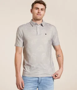 Flomotion Gator Grungle Performance Polo Silver Clearance