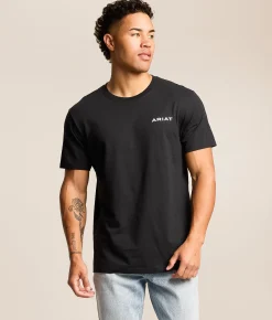 Tops|Graphic T-Shirts | Ariat Gaucho Flag T-Shirt Black