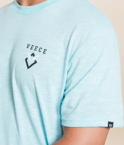 Veece Gem Plate T-Shirt Crystal Blue