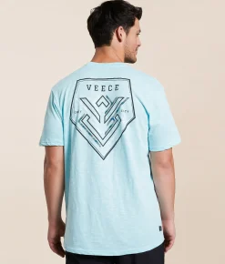 Tops | Veece Gem Plate T-Shirt Crystal Blue