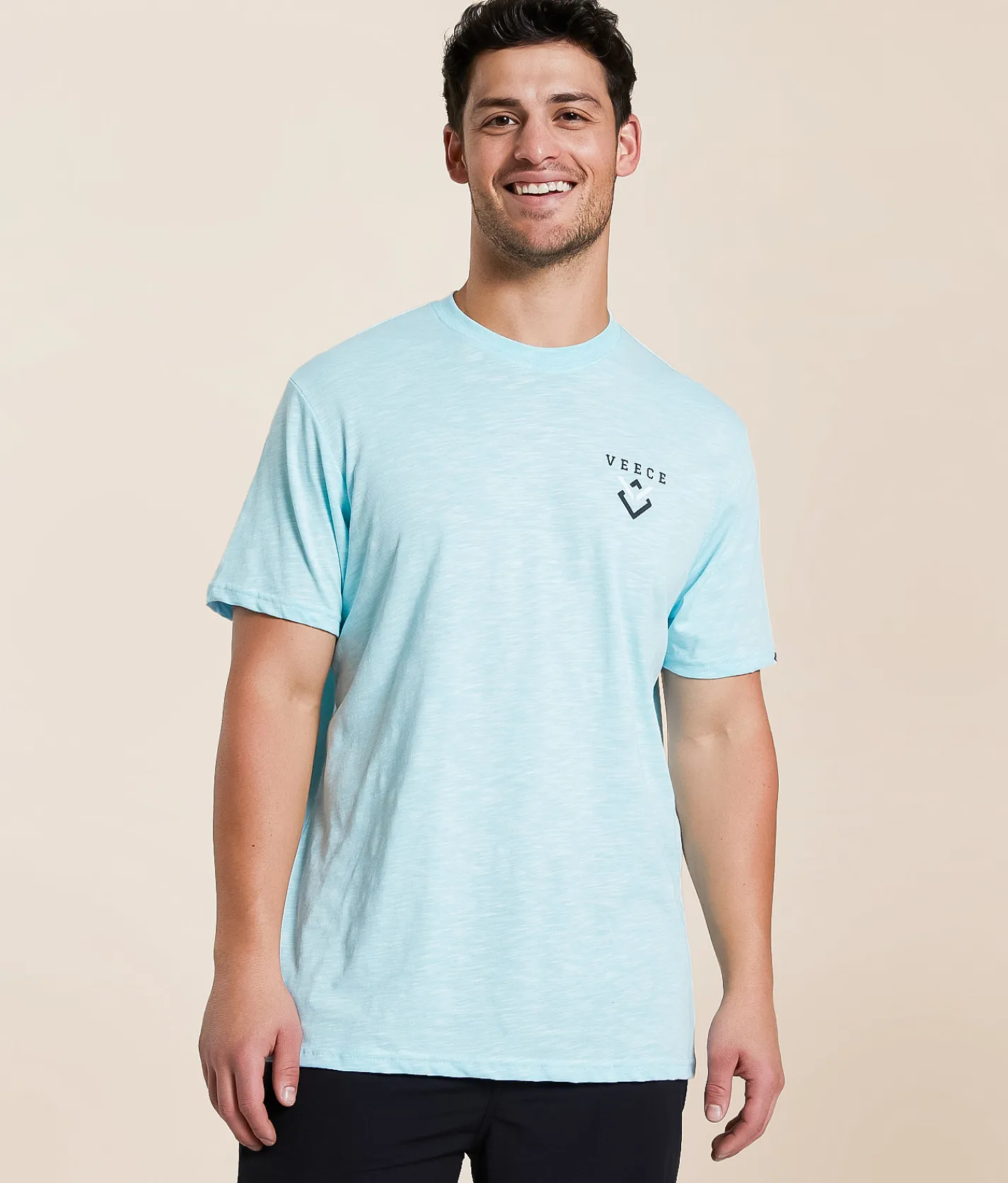 Tops | Veece Gem Plate T-Shirt Crystal Blue