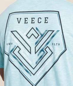 Tops | Veece Gem Plate T-Shirt Crystal Blue
