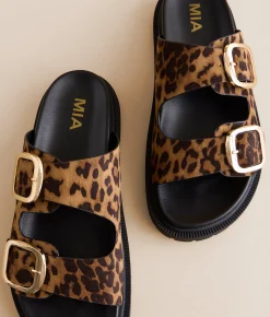 Mia Genn Print Sandal Leopard Discount