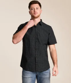 Departwest Geo Athletic Shirt Black Blue Best