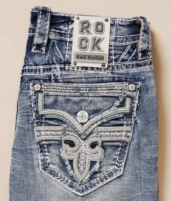 Rock Revival Geofrey Stretch Short Geofrey H200 Discount