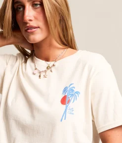 Tops | Salty Crew Geo Palm T-Shirt Off White