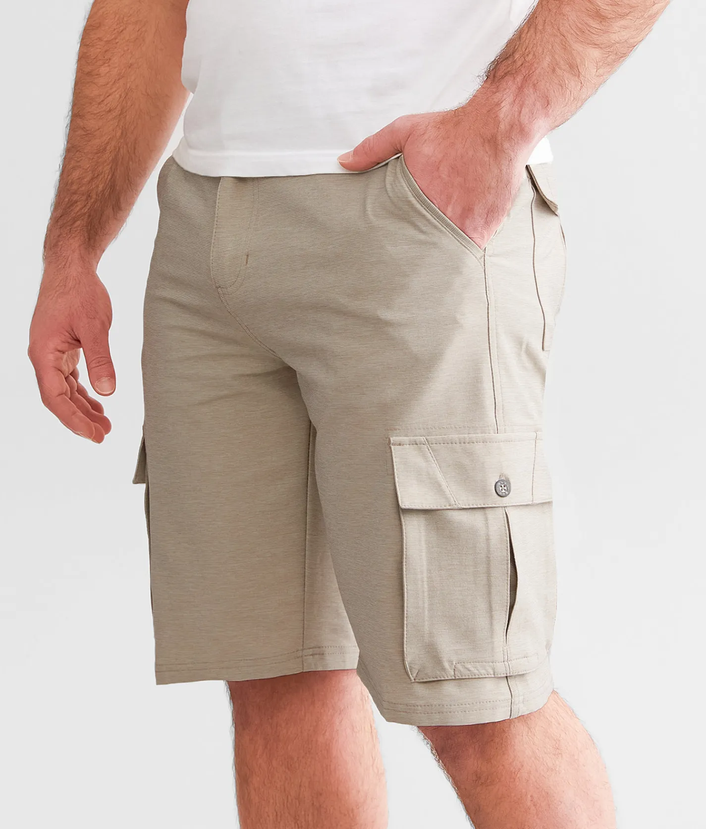 Bottoms|Shorts | BKE George Hybrid Cargo Stretch Walkshort Sand