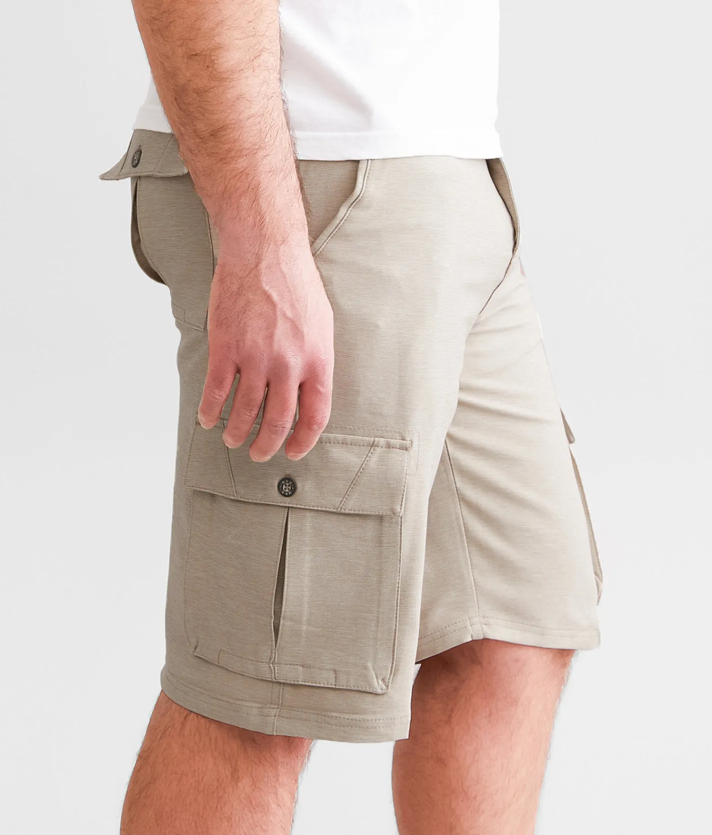 Bottoms|Shorts | BKE George Hybrid Cargo Stretch Walkshort Sand