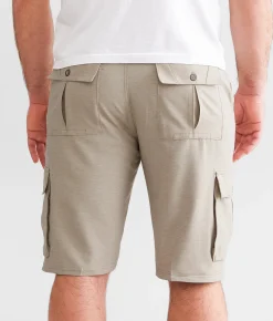 Bottoms|Shorts | BKE George Hybrid Cargo Stretch Walkshort Sand