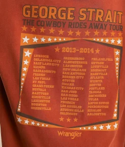 Wrangler® George Strait Oversized Band T-Shirt Arabian Spice Sale