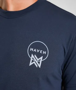 Maven Co-op Ghostly Form T-Shirt Collegiate Blue Best